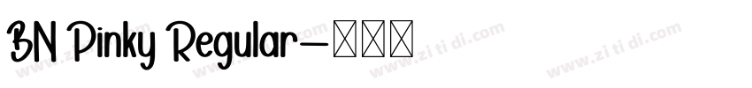 BN Pinky Regular字体转换